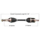 Tytaneum 813-0242 Tytaneum Heavy Duty Cv Axle Can-Am Front Left