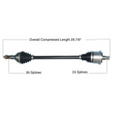 Tytaneum 813-0245 Tytaneum Heavy Duty Cv Axle Can-Am Rear Left / Right