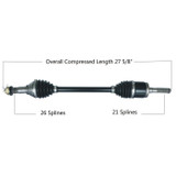 Tytaneum 813-0257 Tytaneum Heavy Duty Cv Axle Can-Am Front Right