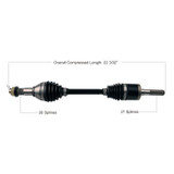 Tytaneum 813-0258 Tytaneum Heavy Duty Cv Axle Can-Am Front Right