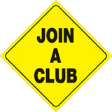 Voss Signs Yellow Plastic Reflective Sign 12" - Join A Club