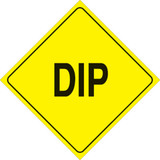 Voss Signs Yellow Plastic Reflective Sign 12" - Dip