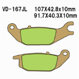 Vesrah Sintered Metal Brake Pads Vd-167Jl VD-167JL