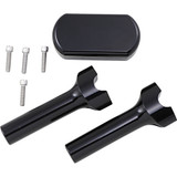 La Choppers La-7442-06B Risers W/Solid Top 6" Bk
