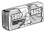 Unifirst Shop Rags 25 Per Bundle RAGS-COTTON "25"