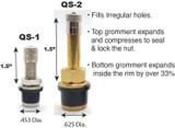 Hardline Quickstem- Push In Tire Valve Stem .625" QS-2