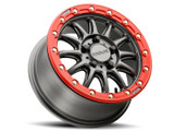 Raceline Raceline Alpha Gunmetal W/Red Ring 15X7 5X114.3 +53