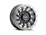 Raceline Raceline Squad Satin Black W/ Gunmetal Ring 15X7 4X137 +10