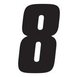 Factory Effex Fx 2015 Numbers Factory 4" Black 8 08-90008