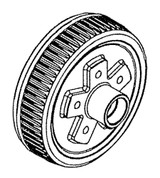 Reliable Brake Drum 5 On 4-1/2 5-1000-04-00