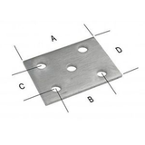 C.E. Smith Axle Tie Plate-Flat Galv. 20023G
