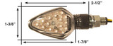 Emgo Spear Led Chr Clear Amb 61-75360