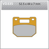 Vesrah Semi-Metallic Brake Pads Vd-335 VD-335