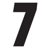 Factory Effex Fx 2015 Numbers Factory 7" Black 7