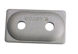 Woodys Angled Double Digger Aluminum Support Plate 5/16" - 48 Pcs