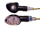 K&S Led Ultra Mini-Marker Lights Oval Blk Short Stem (15 Leds) 25-8935