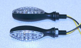 K&S Led Ultra Mini-Marker Lights Oval Blk (15 Leds)