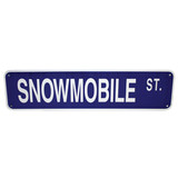 Voss Signs Snowmobile Street - Aluminum Street Sign 6" X 24"