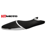 Ht Moto Seat Cover Black Carbongrey Stitch SB-S07