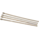 Cycle Performance Prod. Exhaust Wrap Clamps - Silver - 4 Pack Cpp/9077