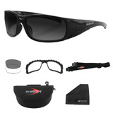 Bobster Gunner Convertible Black Frame Photochromic & Clear Lenses BGUN001