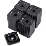 Woody'S Support Plates - Black - Square - 48 Pack Asg-3810-48