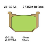 Vesrah Sintered Metal Brake Pads Vd-322/2Jl VD-322/2JL