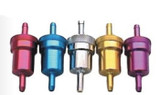 Emgo Aluminum In Line 5/16" Fuel Filter Gold