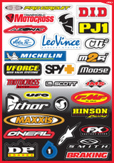 Factory Effex Fx 2015 Sponsor/Logo Sticker Sheets Sponsor Kit B