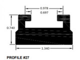 Spi Spi Slide Profile 27 Black 66"