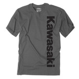 Factory Effex Kawasaki Vertical T- Shirt / Charcoal (L) 24-87104