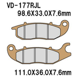 Vesrah Brake Pads (Vd-177Rjl) VD-177RJL