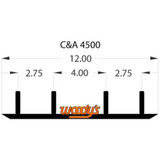 Woodys 6'' C&A Pro Ski/Mini Ski Snocross Carbide Runner SCC-4506