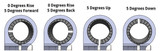 75mm Rise Front Mount Adjustable Angle Clipon Risers (with standard 7/8" bars)