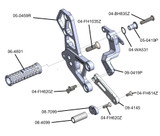 05-0459B Yamaha R9 Rearset Complete - STD/GP Shift