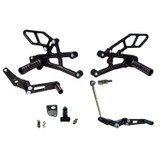 05-0518B Triumph Daytona Moto 2 Complete Rearset Kit w/Pedals