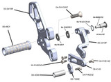 05-0429B Yamaha XSR900 Rearset Kit, Complete W/Pedals