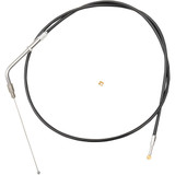 La Choppers Black Vinyl Braided Handlebar Throttle Cable - Beach Bar La-8100Th04B La Choppers Black Vinyl Braided Handlebar Throttle Cable - Beach Bar La-8100Th04B