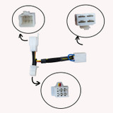 43-0412 2001-05 Yamaha FZ1 Keyswitch Elimination Harness