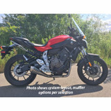 Hindle Evo Megaphone Yamaha FZ07 2015-17, Yamaha MT07 2018-20, Yamaha XSR700 2018-20 Stainless Steel