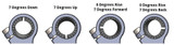 35mm Rise Side Mount Adjustable Angle Clipon Risers (with 7/8" bars)