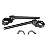 12-2755D BMW S1000RR Side Mount 35mm Rise Adjustable Angle Clipon Risers, 55mm w/ OEM Clipon Delete