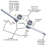 1 Inch Clip-on Riser  with 1" Bars