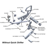 Honda CBR1000RR Complete Rearset