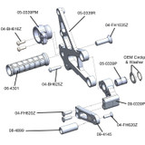 Honda CBR1000RR Complete Rearset
