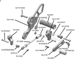 05-0144B 2018-23 Kawasaki Ninja400, 2019-23 Z400, Ninja500 Complete Rearset