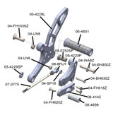 05-4229B Suzuki SV650 Rearset Complete