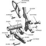 05-4227B Suzuki SV650 Rearset Complete - GP Shift
