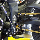 05-0503B Triumph Daytona 675R Rearset  - GP Shift w/QS Rod - RACE USE ONLY (No Side Stand)