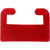 Garland Red Replacement Slide - Uhmw - Profile 24 - Length 64.00" - Polaris 24-6400-1-01-15